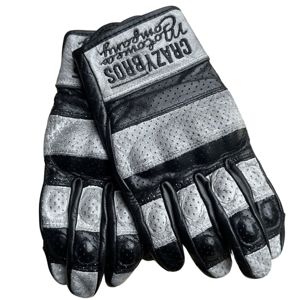 CrazyBros Ziegenleder Motorrad Handschuhe