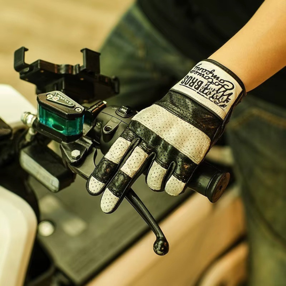 CrazyBros Ziegenleder Motorrad Handschuhe