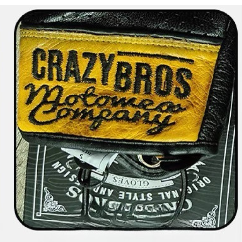 CrazyBros Ziegenleder Motorrad Handschuhe