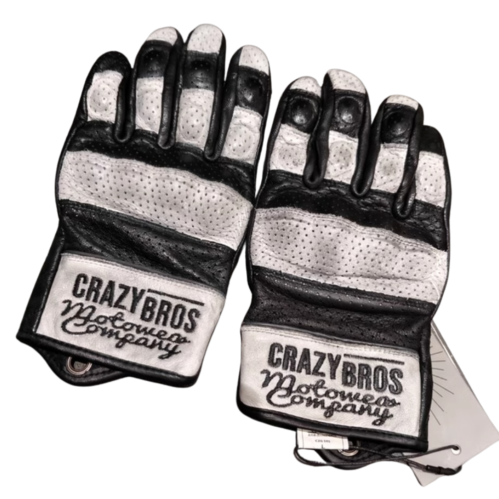 CrazyBros Ziegenleder Motorrad Handschuhe