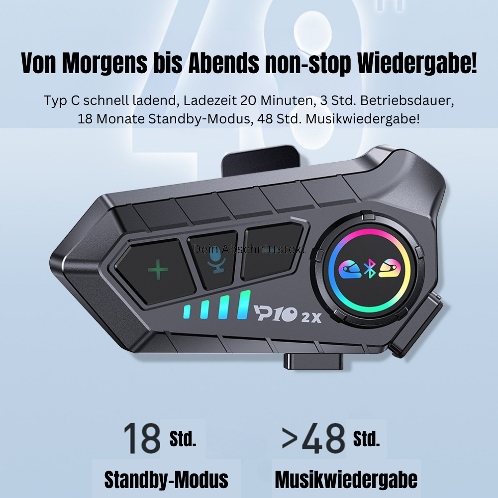 Motorrad-Helm-Headset: RideConnect YP10