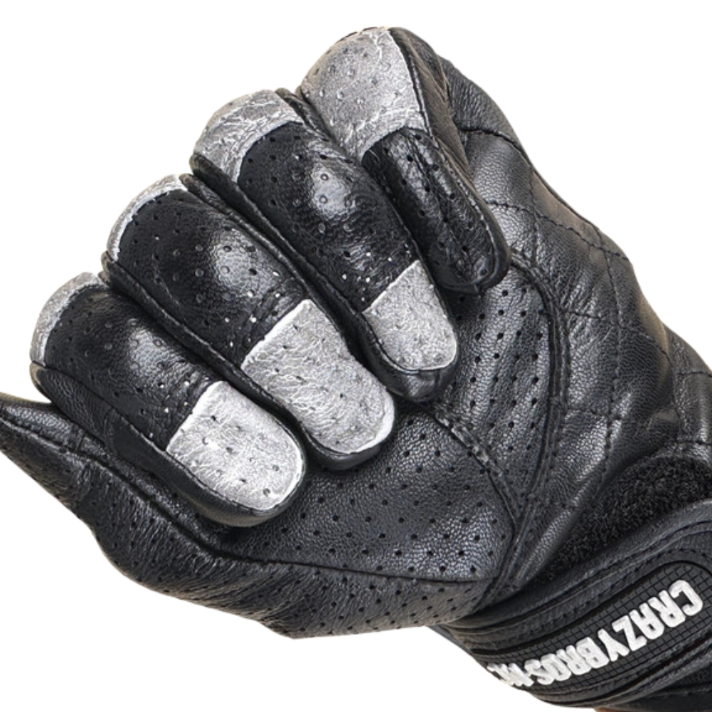 CrazyBros Ziegenleder Motorrad Handschuhe