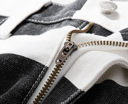 Outlaw Stripes – Biker Pants im Prison-Look