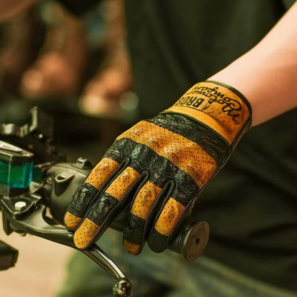 CrazyBros Ziegenleder Motorrad Handschuhe
