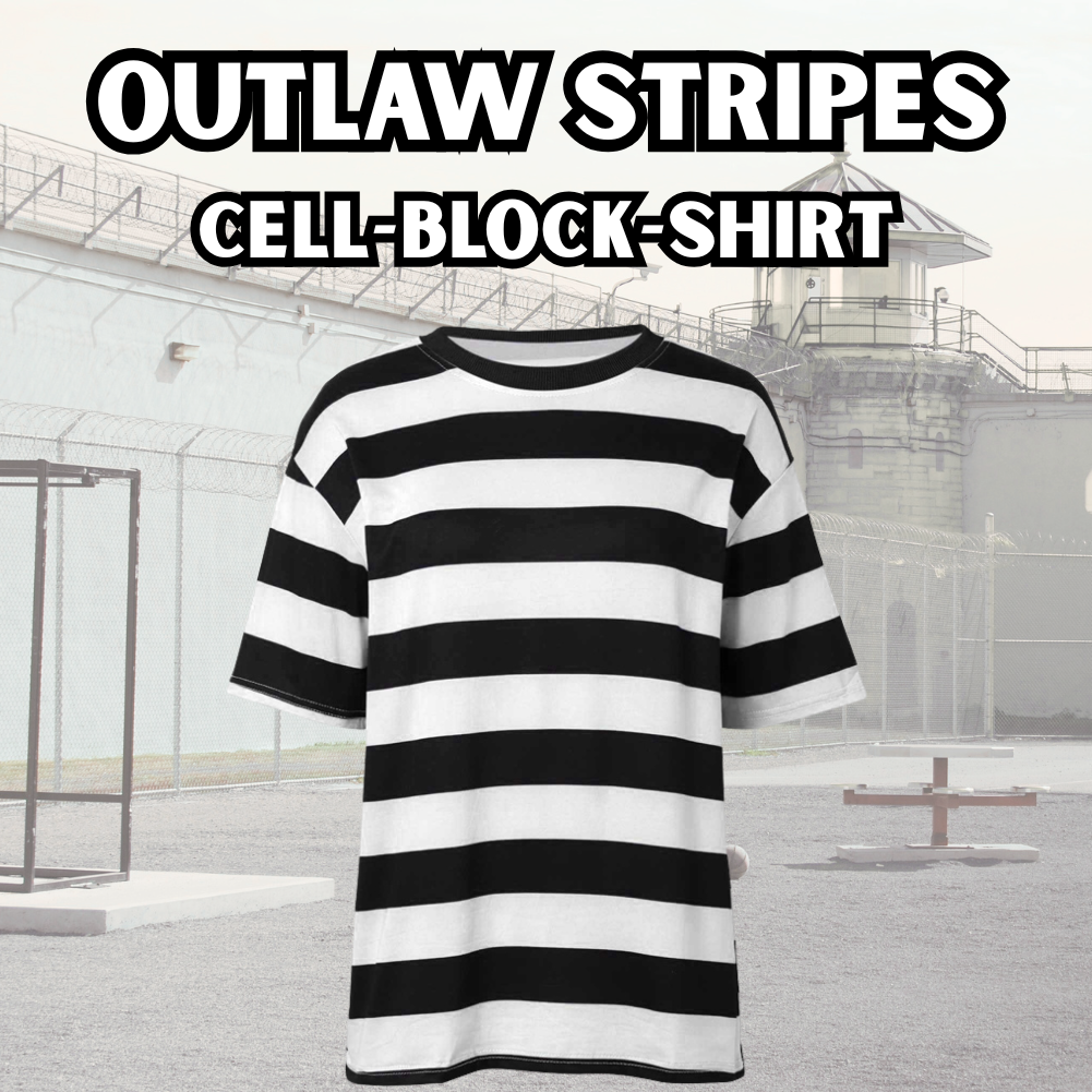 Outlaw Stripes – Cell Block Shirt | Prison Style T-Shirt