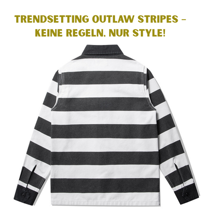 Outlaw Stripes Jacket - Biker Jacke im Prison-Look
