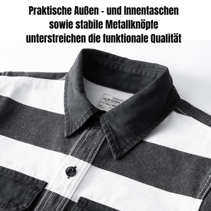 Outlaw Stripes Jacket - Biker Jacke im Prison-Look