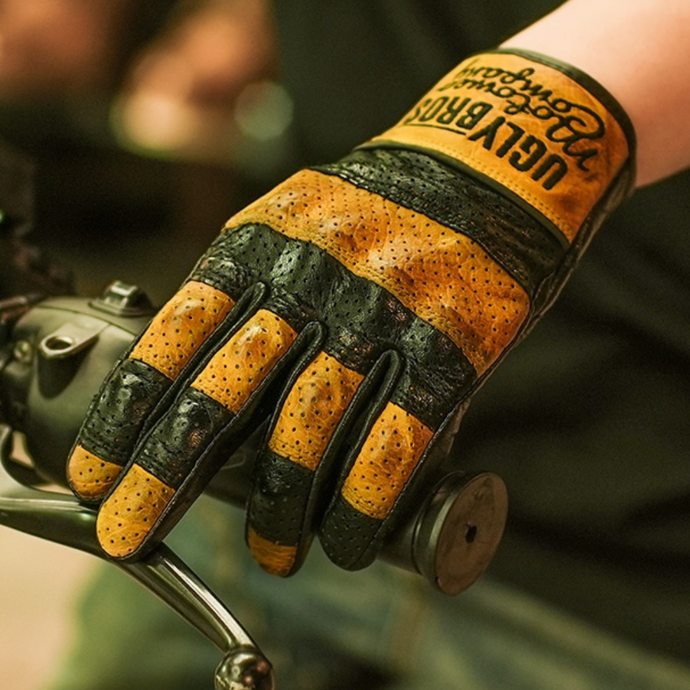 UglyBros Ziegenleder Motorrad Handschuhe