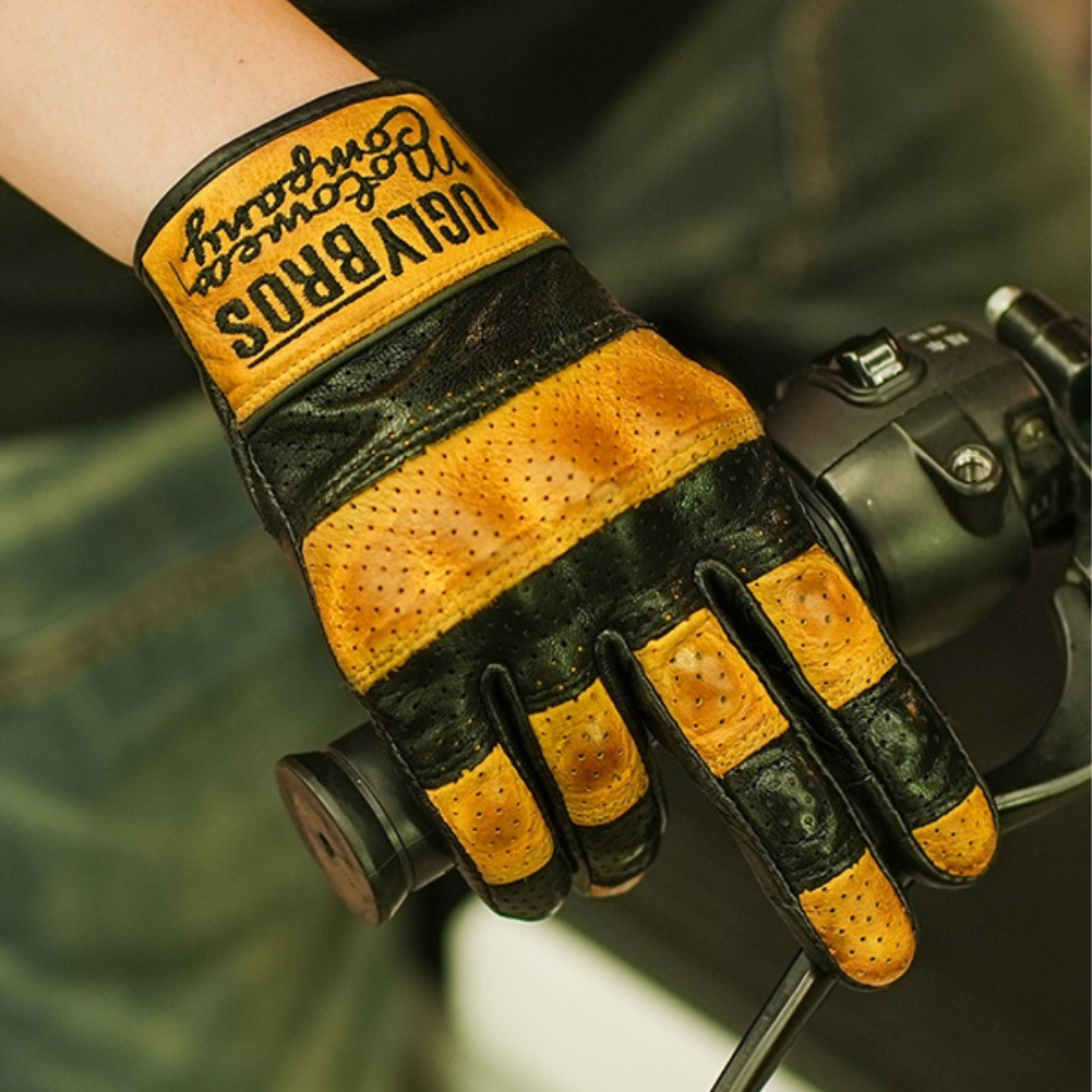UglyBros Ziegenleder Motorrad Handschuhe